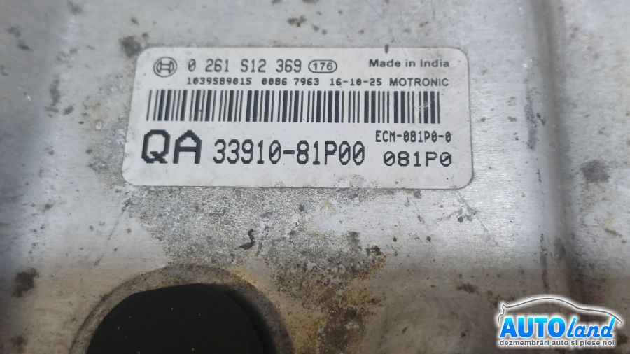 Calculator Ecu Motor SUZUKI IGNIS II 2003-2025 Cod 3391081P00 