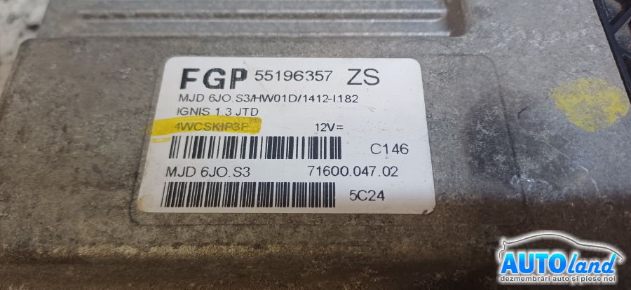 Calculator Ecu Motor SUZUKI IGNIS II 2003-2026 Cod 55196357 