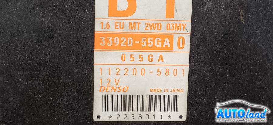 Calculator Ecu Motor SUZUKI LIANA (ER) 2001-2026 Cod 1122005801 