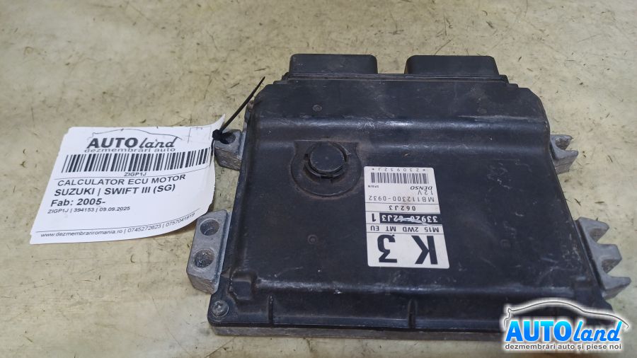 Calculator Ecu Motor SUZUKI SWIFT III (SG) 2005-2010 Cod 3392062J31 