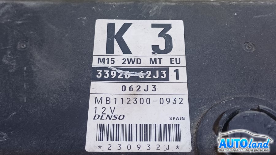 Calculator Ecu Motor SUZUKI SWIFT III (SG) 2005-2010 Cod 3392062J31 