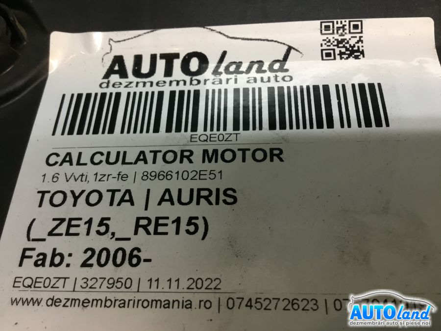 Calculator ECU Motor TOYOTA AURIS (_ZE15,_RE15) 2006-2025 Cod 8966102E51 