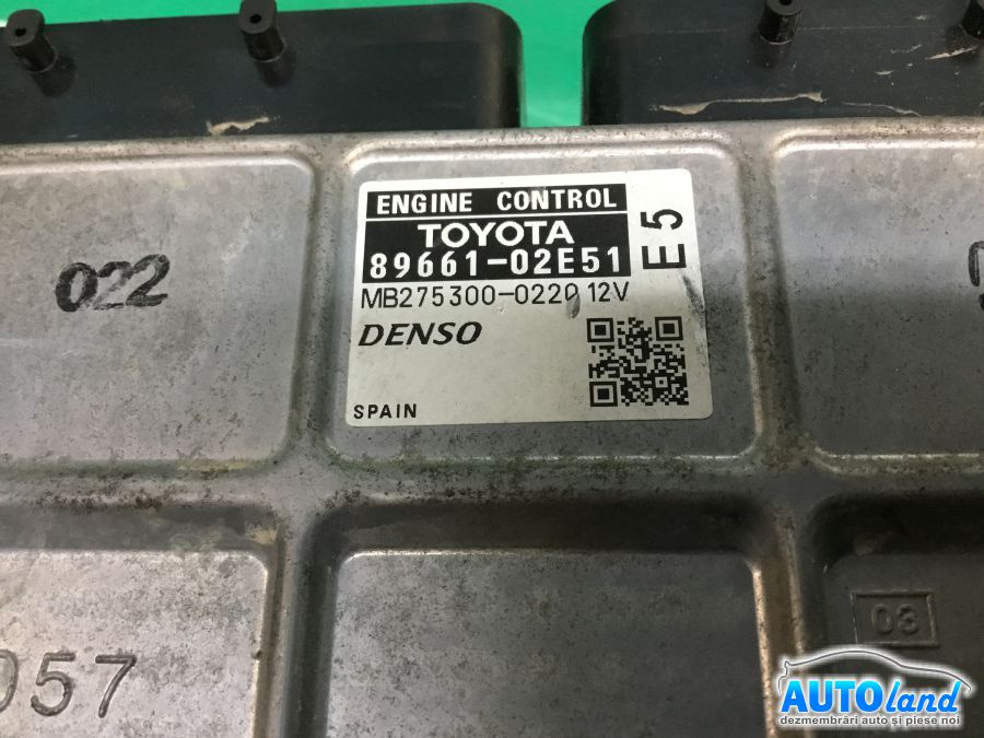 Calculator ECU Motor TOYOTA AURIS (_ZE15,_RE15) 2006-2025 Cod 8966102E51 