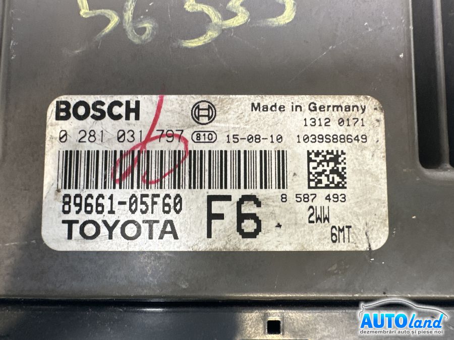 Calculator ECU Motor TOYOTA AVENSIS combi (T27) 2009-2025 Cod 8966105F60 