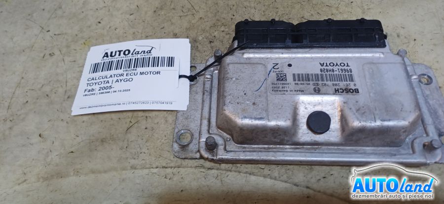 Calculator Ecu Motor TOYOTA AYGO 2005-2025 Cod 896610H020 