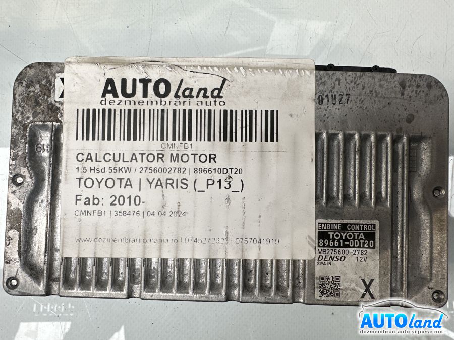Calculator ECU Motor TOYOTA YARIS (_P13_) 2010-2025 Cod 896610DT20 
