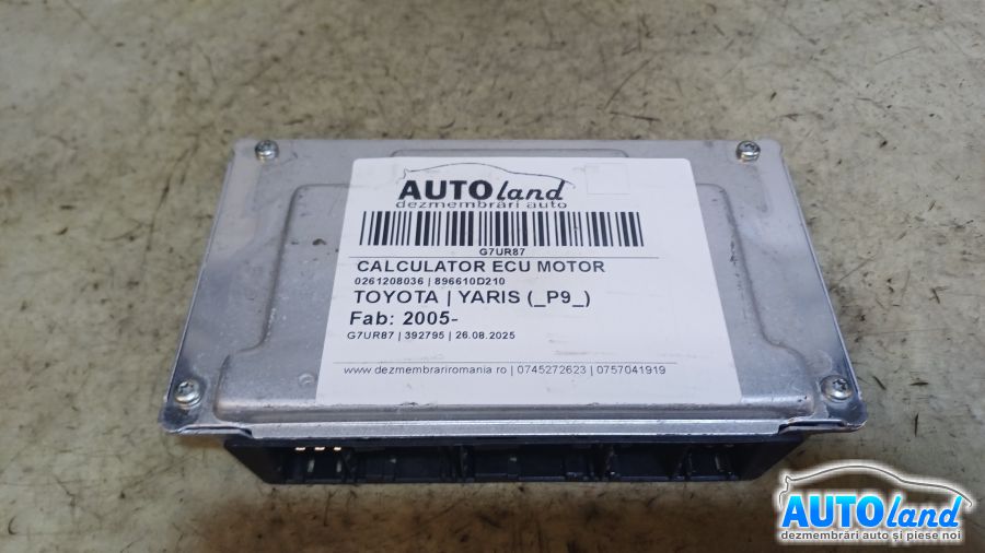Calculator Ecu Motor TOYOTA YARIS (_P9_) 2005-2025 Cod 896610D210 