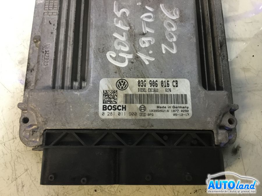 Calculator ECU Motor VOLKSWAGEN GOLF V (1K1) 2003-2026 Cod 03G906016CB 