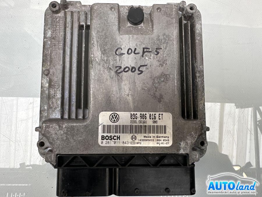 Calculator ECU Motor VOLKSWAGEN GOLF V (1K1) 2003-2025 Cod 03G906016ET 