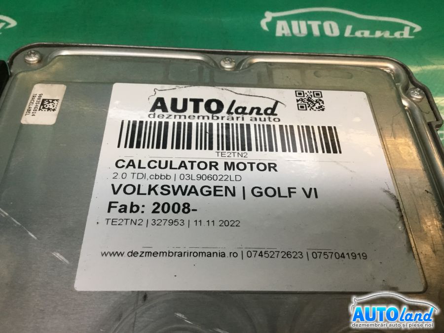 Calculator ECU Motor VOLKSWAGEN GOLF VI 2008-2025 Cod 03L906022LD 