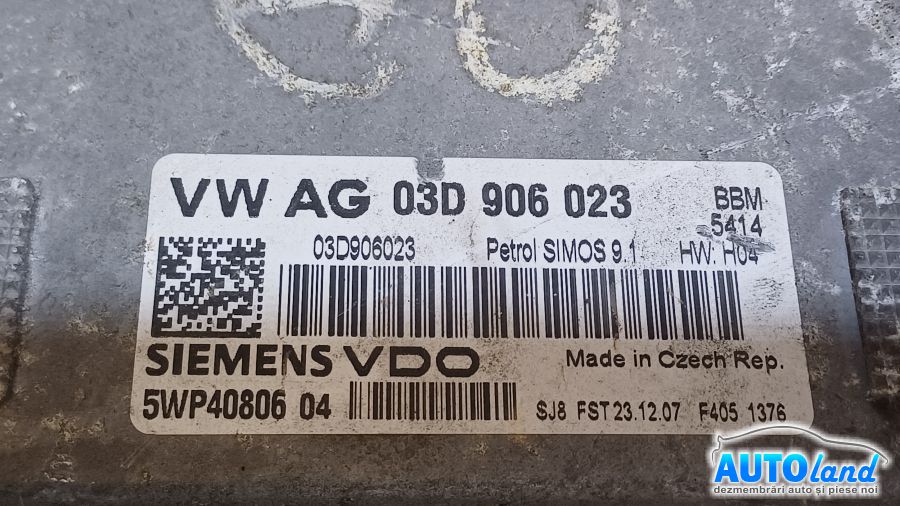 Calculator Ecu Motor VOLKSWAGEN GOLF VI 2008-2025 Cod 03L906023 
