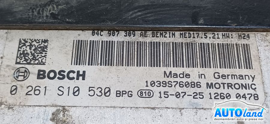 Calculator Ecu Motor VOLKSWAGEN GOLF VII 2012-2025 Cod 0261S10530 