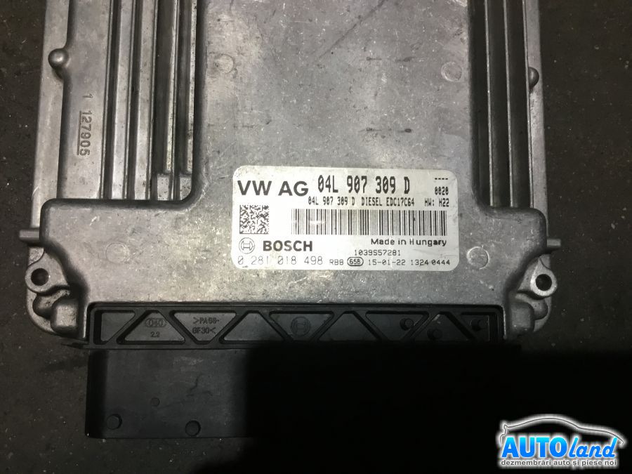 Calculator ECU Motor VOLKSWAGEN GOLF VII 2012-2025 Cod 04L907309D 