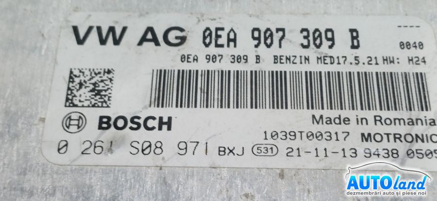 Calculator Ecu Motor VOLKSWAGEN GOLF VII 2012-2025 Cod 0EA907309B 