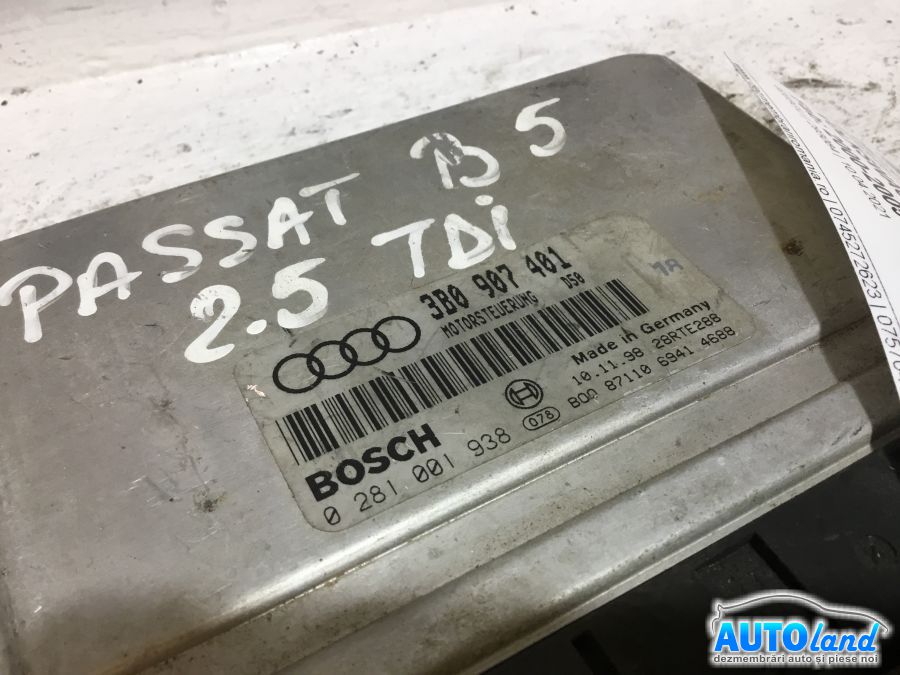 Calculator ECU Motor VOLKSWAGEN PASSAT (3B3) 2000-2005 Cod 3B0907401 