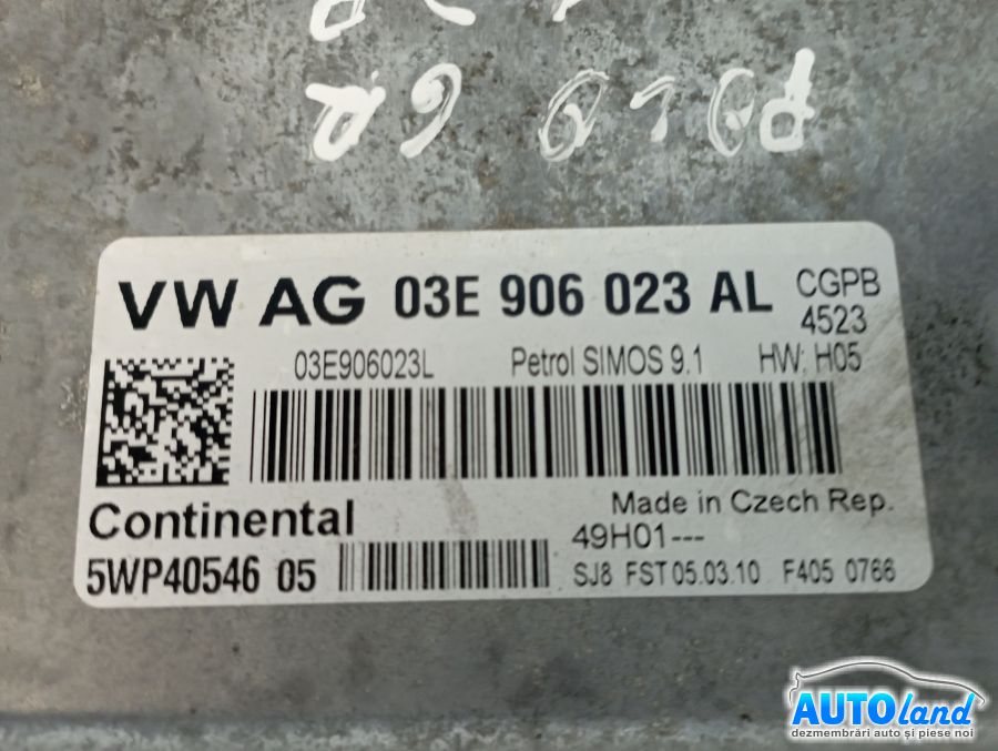 Calculator Ecu Motor VOLKSWAGEN POLO (6R_) 2009-2025 Cod 03E906023AL 