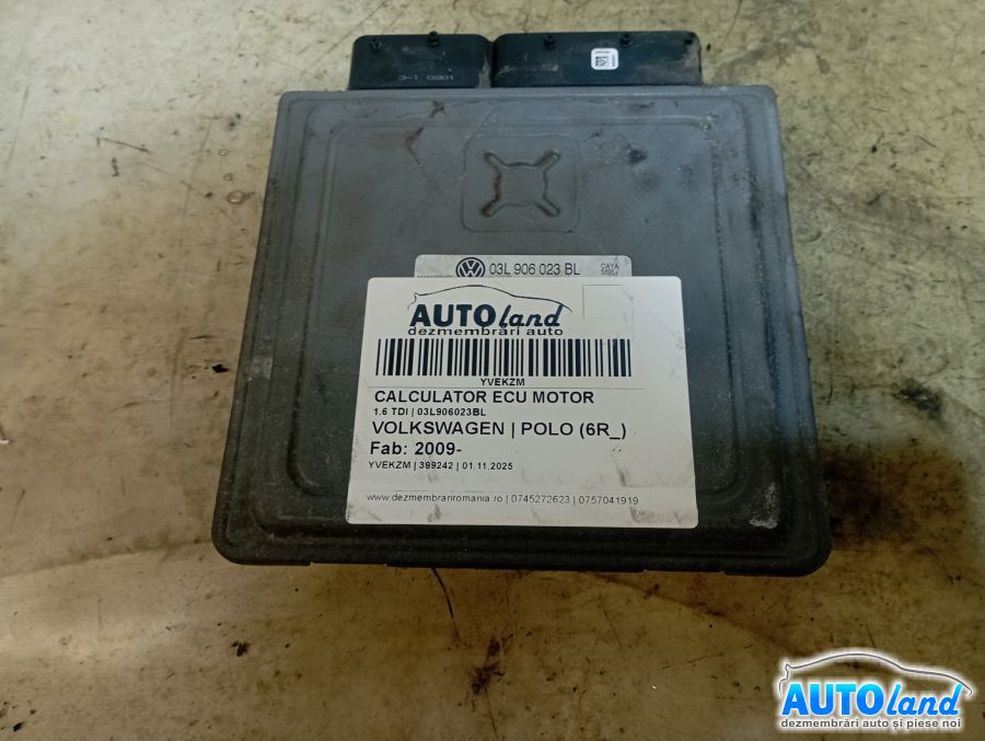 Calculator Ecu Motor VOLKSWAGEN POLO (6R_) 2009-2025 Cod 03L906023BL 