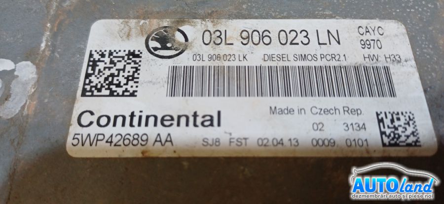 Calculator Ecu Motor VOLKSWAGEN POLO (6R_) 2009-2025 Cod 03L906023LN 