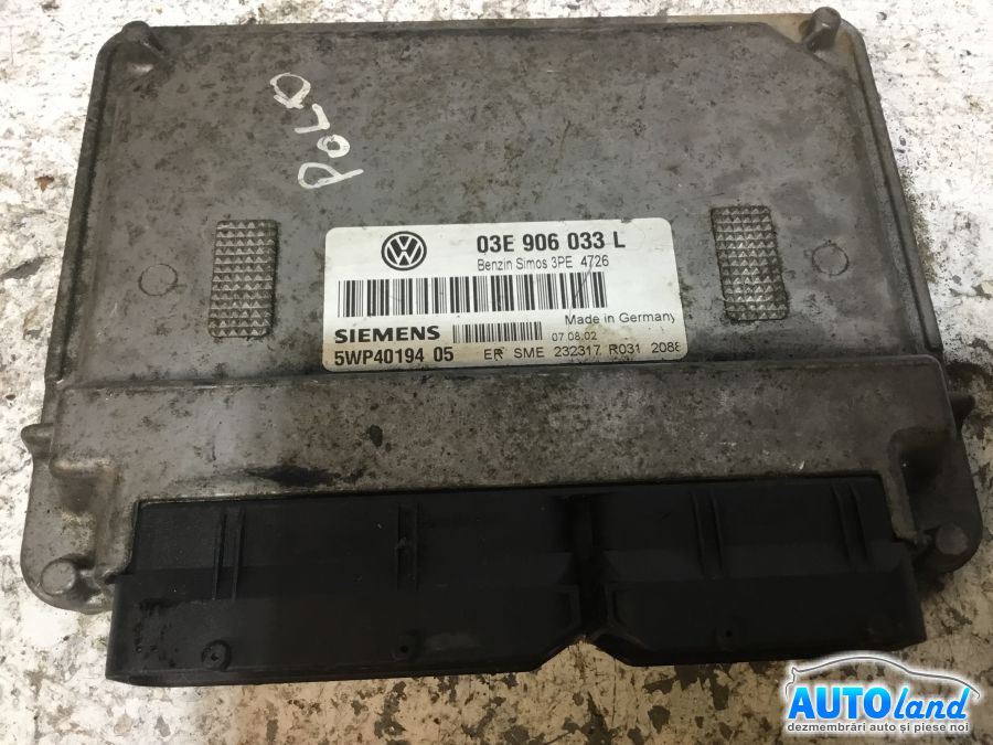 Calculator ECU Motor VOLKSWAGEN POLO (9N_) 2001-2025 Cod 03E906033L 