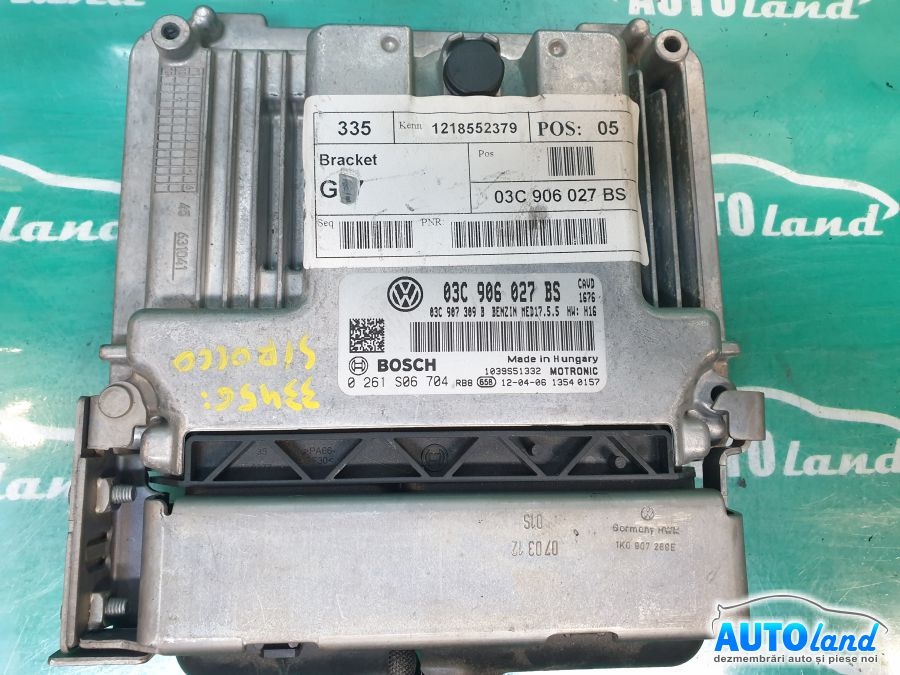Calculator ECU Motor VOLKSWAGEN SCIROCCO 2008-2025 Cod 03C906027BS 