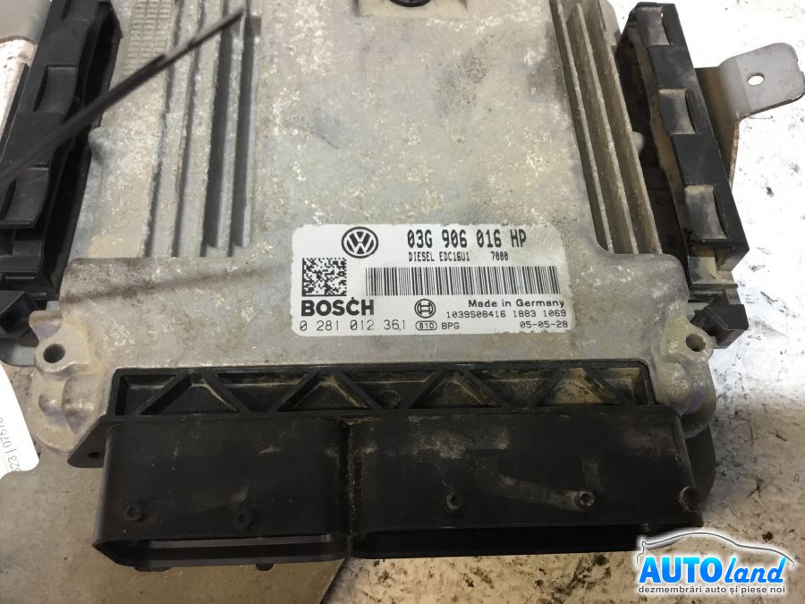 Calculator ECU Motor VOLKSWAGEN TOURAN (1T1,1T2) 2003-2025 Cod 03G906016HP 