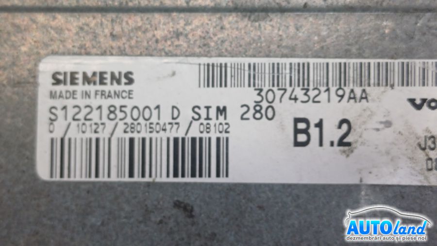 Calculator Ecu Motor VOLVO S40 II (MS) 2004-2025 Cod 30743219AA 