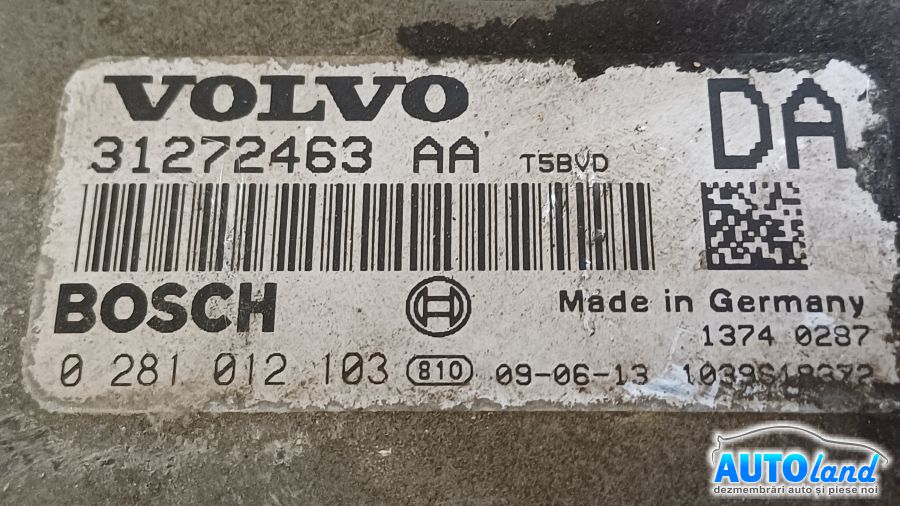 Calculator Ecu Motor VOLVO XC60 2008-2025 Cod 31272463AA 