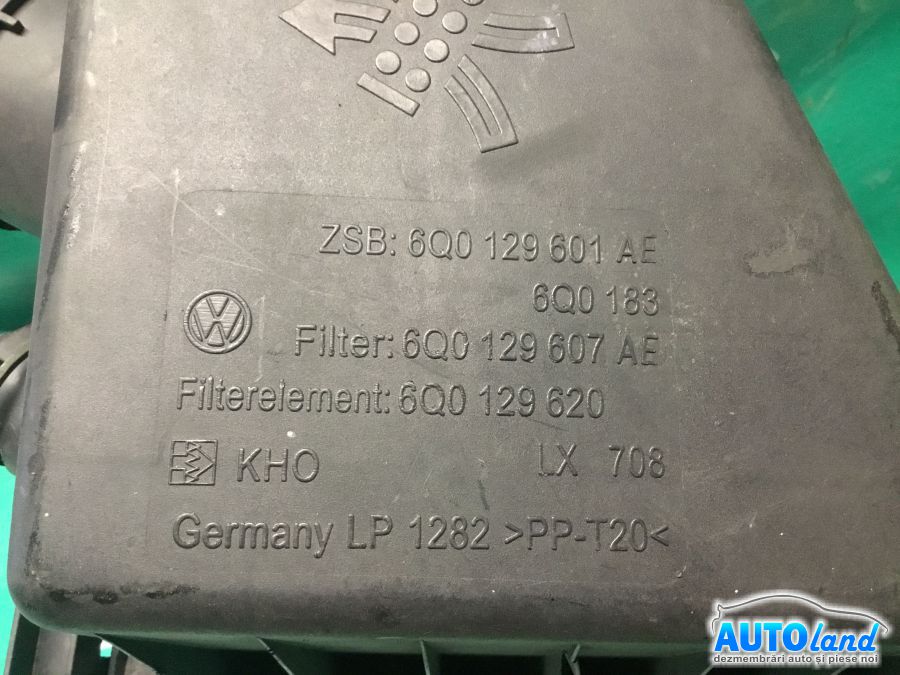 Carcasa Filtru Aer SKODA FABIA (6Y2) 1999-2025 Cod 6Q0129601AE 