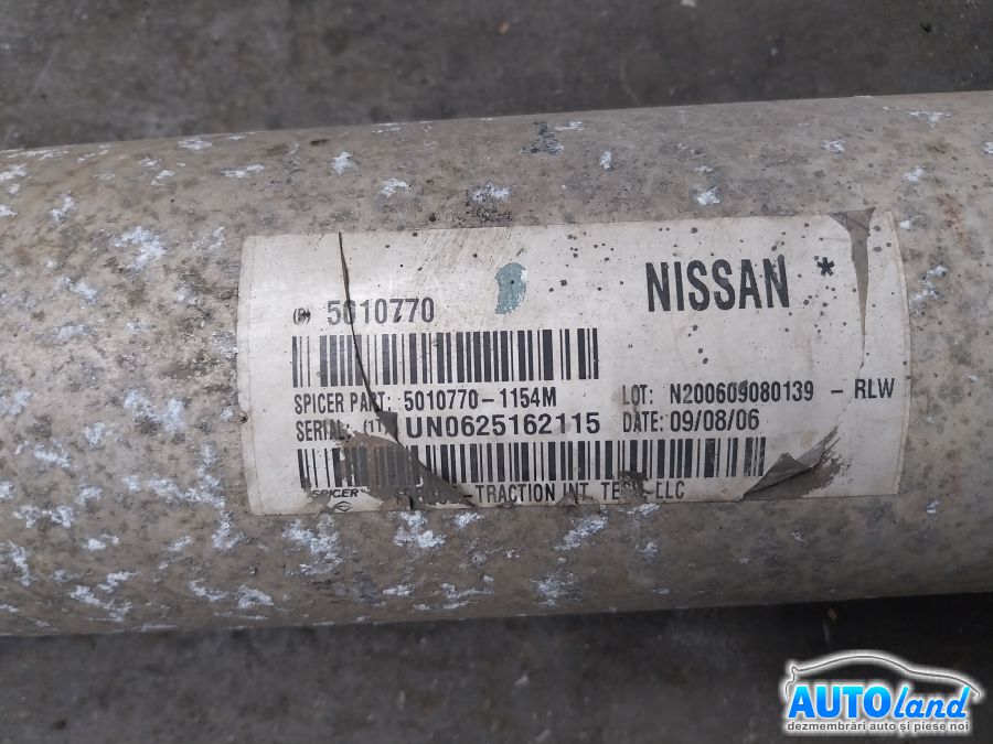 Cardan NISSAN NAVARA (D40) 2004-2026 Cod 5010770 