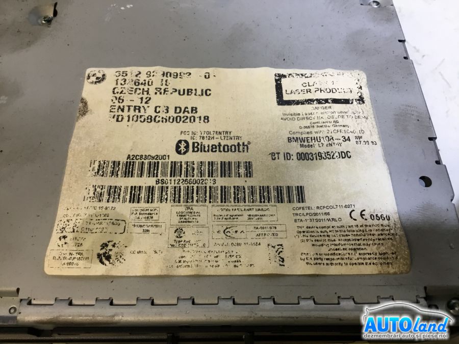 Cd Player Auto BMW 1 (F20) 2010-2025 Cod 9290992 
