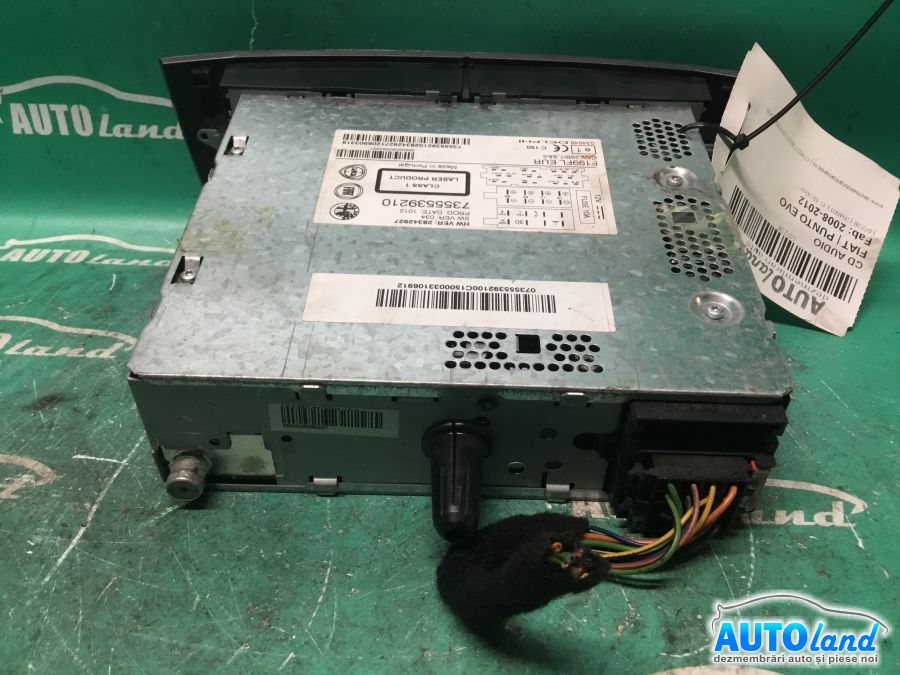 CD Player auto FIAT PUNTO EVO 2008-2012 Cod 7355539210 