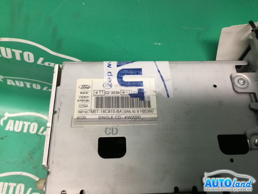 CD Player auto FORD FOCUS II (DA_) 2004-2008 Cod 7M5T18C815BA 