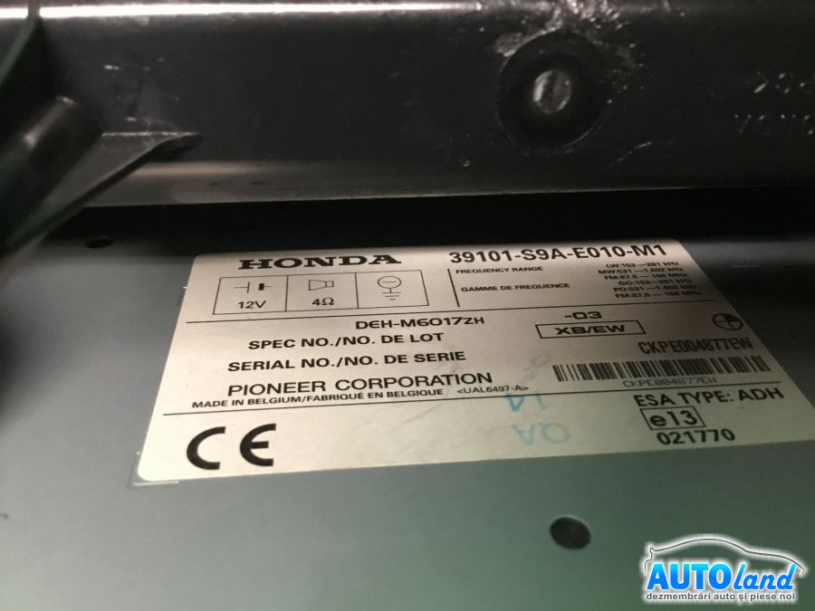 CD Player auto HONDA CR-V II (RD) 2002-2006 Cod CKPE004877EW 