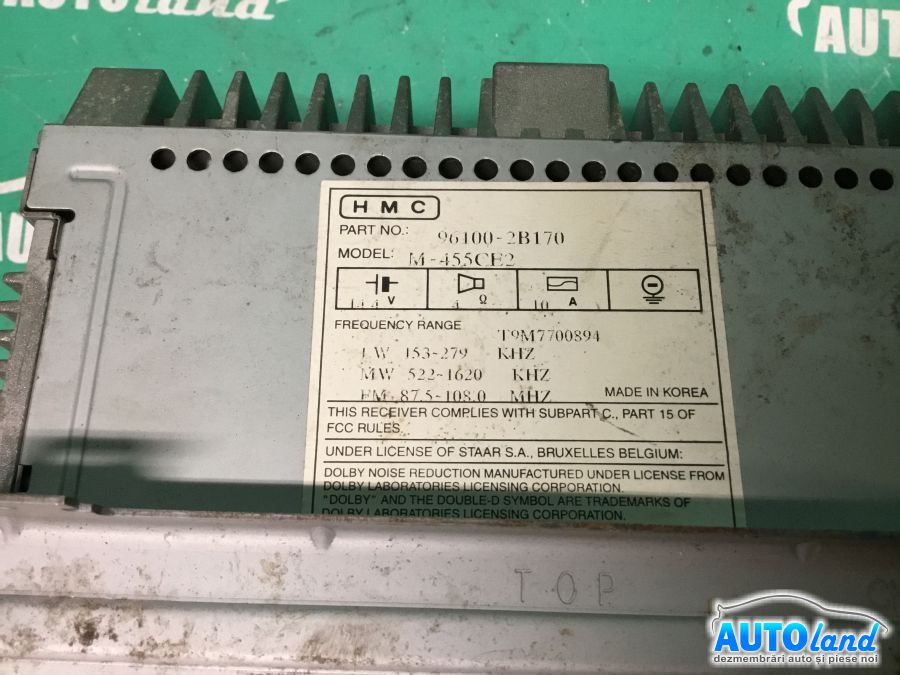 CD Player auto HYUNDAI SANTA FE (CM) 2006-2025 Cod 961002B170 