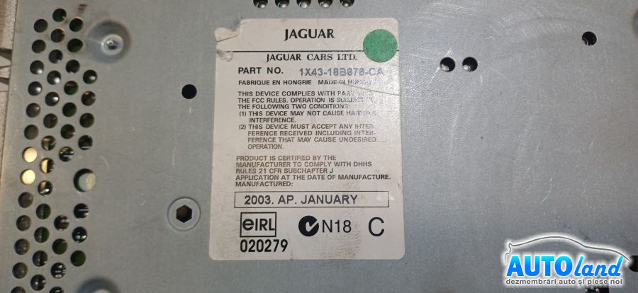 Cd Player Auto JAGUAR X-TYPE (CF1) 2001-2026 Cod 1X4318B876CA 