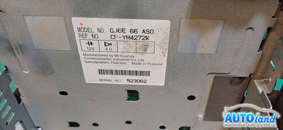 CD Player auto MAZDA 6 (GG) 2002-2025 Cod GJ6E66AS0 