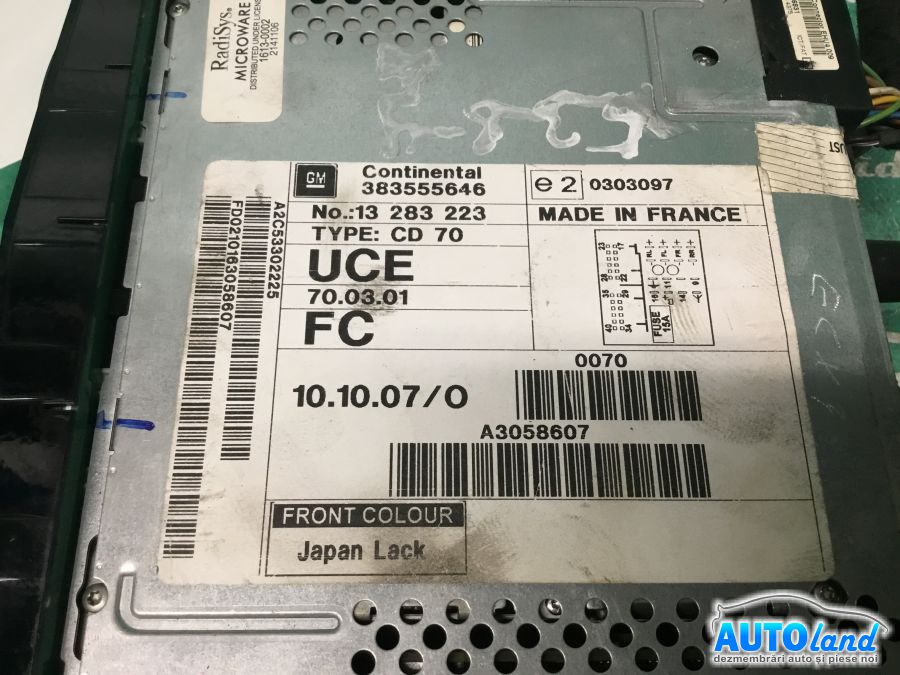 CD Player auto OPEL ASTRA H 2004-2025 Cod 383555646 