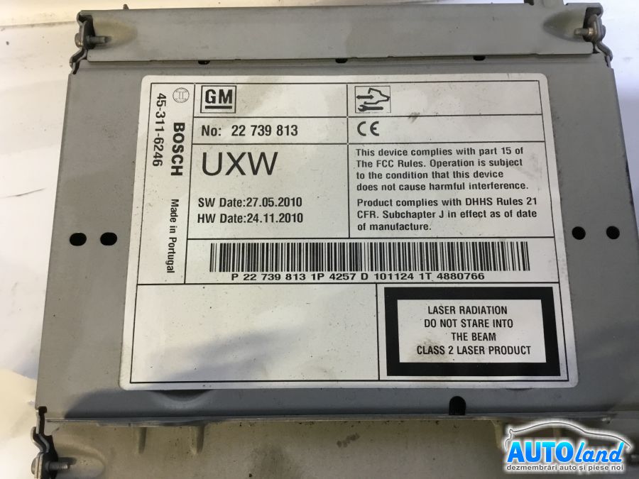 CD Player auto OPEL ASTRA J hatchback 2009-2025 Cod 22739813 