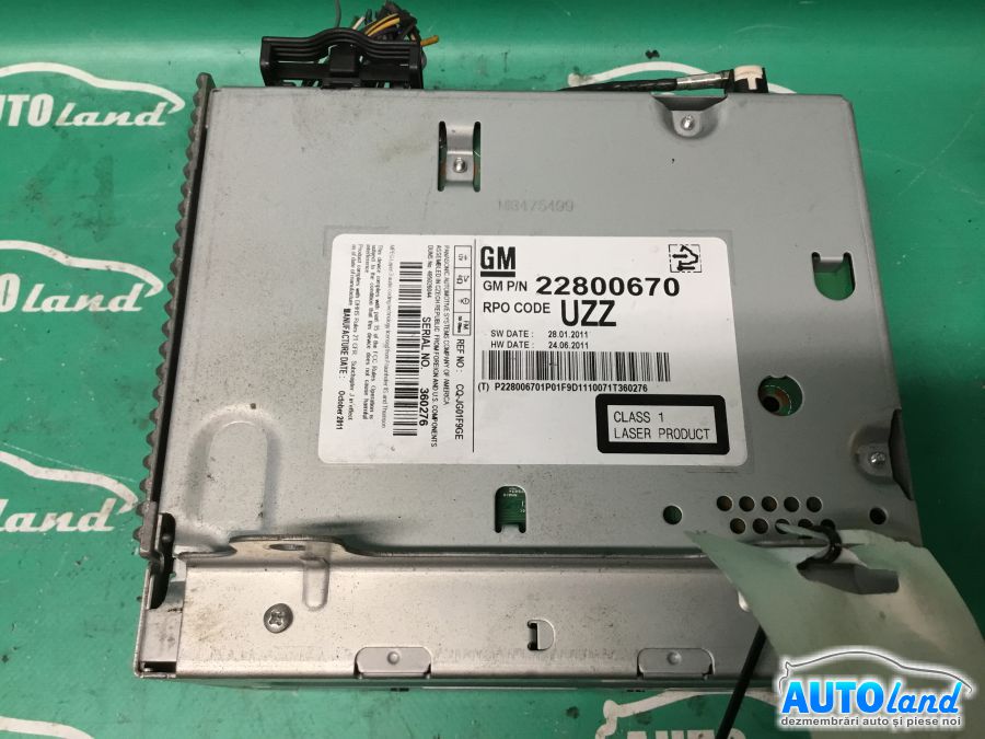 CD Player auto OPEL INSIGNIA 2008-2025 Cod 22800670 