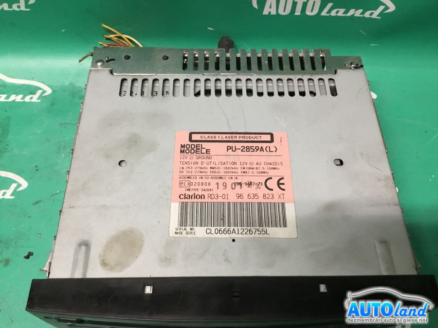 CD Player auto PEUGEOT 206 hatchback (2A/C) 1998-2025 Cod CL0666A1226755L 