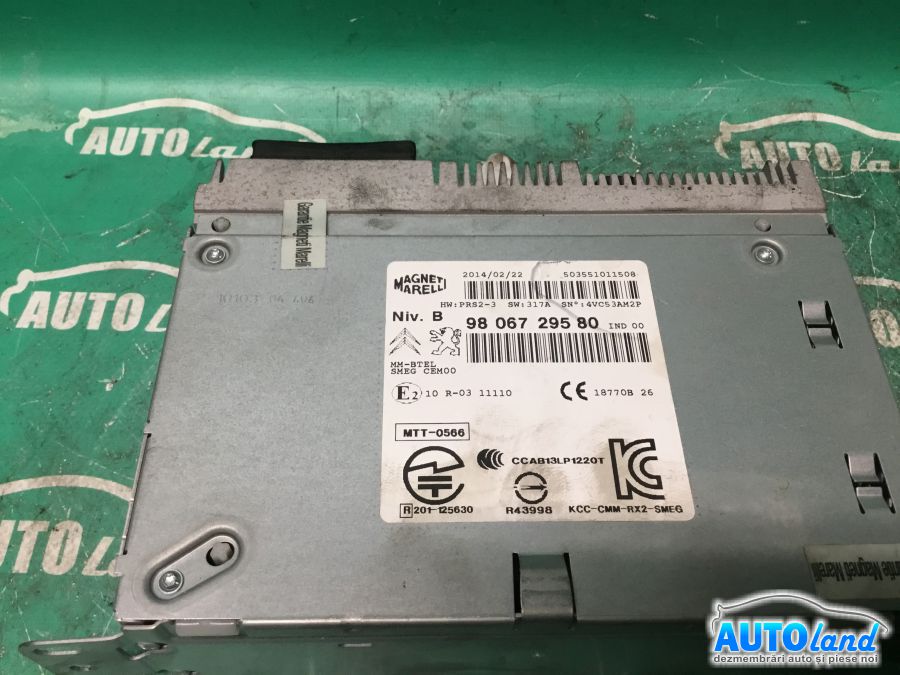 CD Player auto PEUGEOT 208 2012-2025 Cod 9806729580 