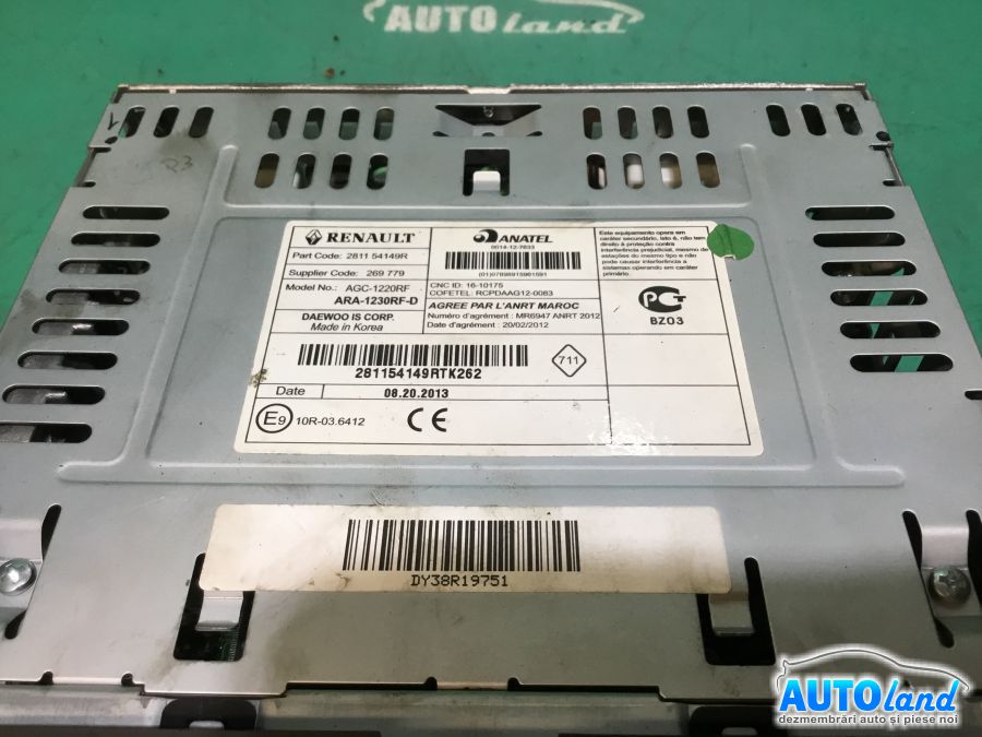 CD Player auto RENAULT CLIO IV 2012-2025 Cod 281154149R 