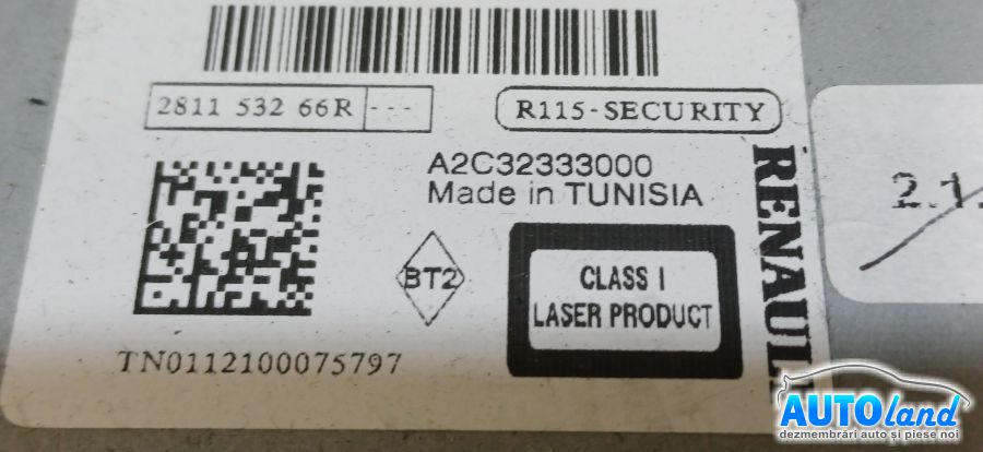 Cd Player Auto RENAULT SCENIC III (JZ0/1_) 2009-2026 Cod 281153266R 