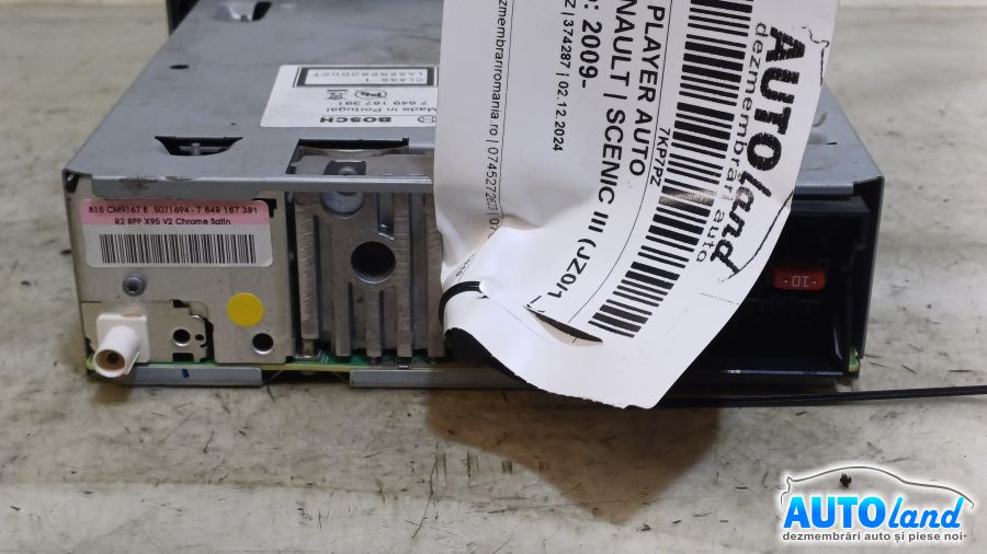 Cd Player Auto RENAULT SCENIC III (JZ0/1_) 2009-2025 Cod 7649167391 
