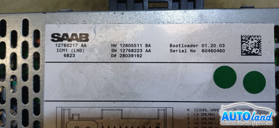 Cd Player Auto SAAB 9-3 (YS3F) 2002-2025 Cod 12768217 