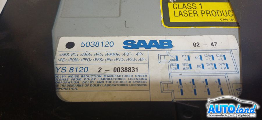 Cd Player Auto SAAB 9-5 (YS3E) 1997-2026 Cod 5038120 