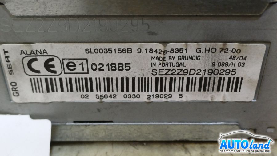 CD Player auto SEAT IBIZA IV (6J5,6P1) 2008-2017