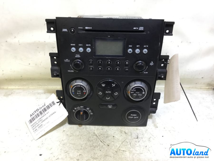Cd Player Auto SUZUKI GRAND VITARA 2005-2025 Cod 3910165JC1 