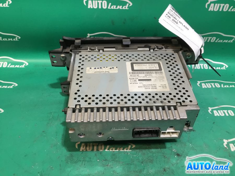 CD Player auto SUZUKI SPLASH 2008-2025 Cod 3910151K0 