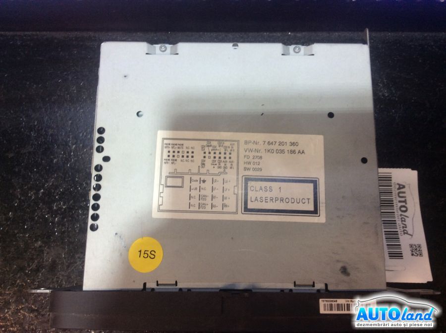 CD Player auto VOLKSWAGEN GOLF V (1K1) 2003-2026 Cod 1K0035186AA 